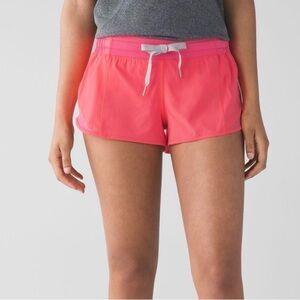 Lululemon Hotty Hot High Rise 2.5 inch Shorts in Pink Glaze